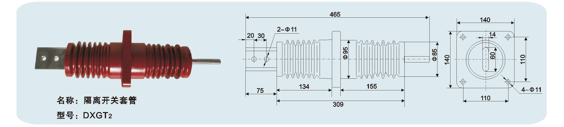 隔離開關套管DXGT2